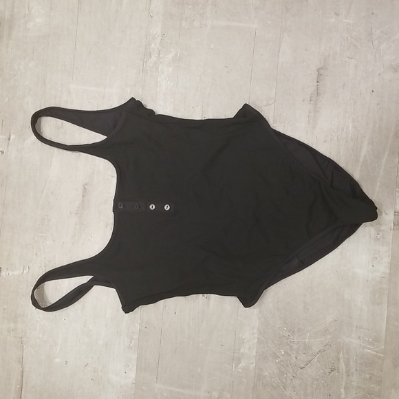 💕L*SPACE💕 Ribbed Float On One Piece Swimsuit Black 10 Large NWT - Picture 11 of 16